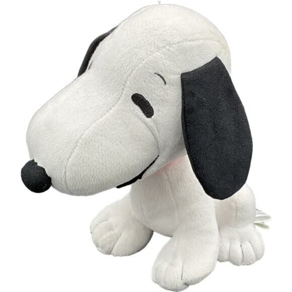 Snoopy Plush Stuffed Animal Soft Toy By Hallmark 8" White & Black With Red Colla - Picture 3 of 4